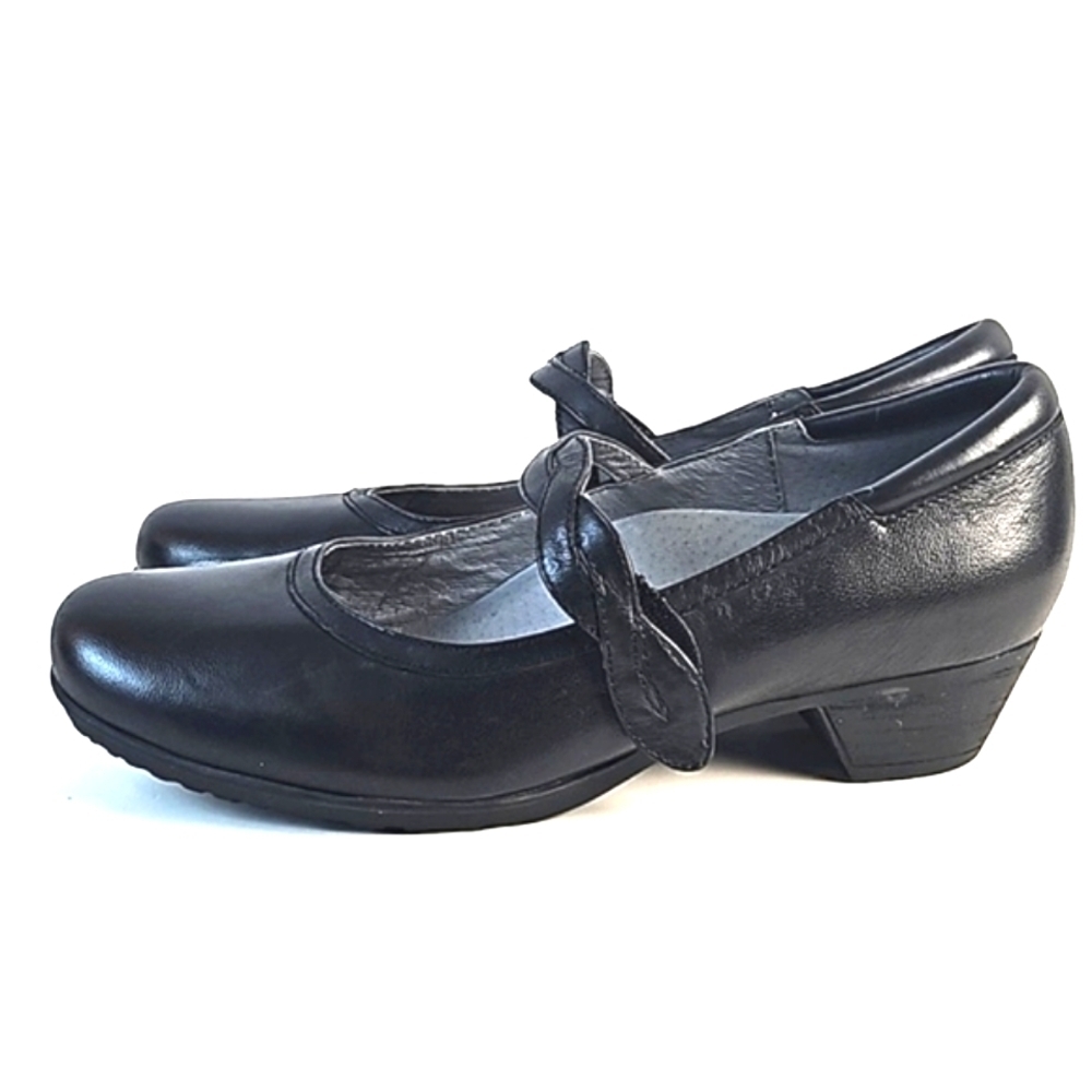 Abeo B.I.O.System Marisol Black Leather  Block Heel Comfort Mary Jane Pu… - Picture 7 of 16